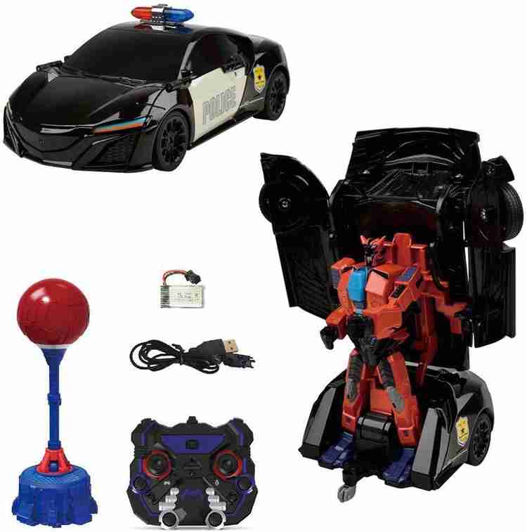 Police car transformer toy hot sale