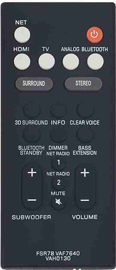 Sainthara world New FSR78 ZV28960 For Yamaha Sound Bar Remote