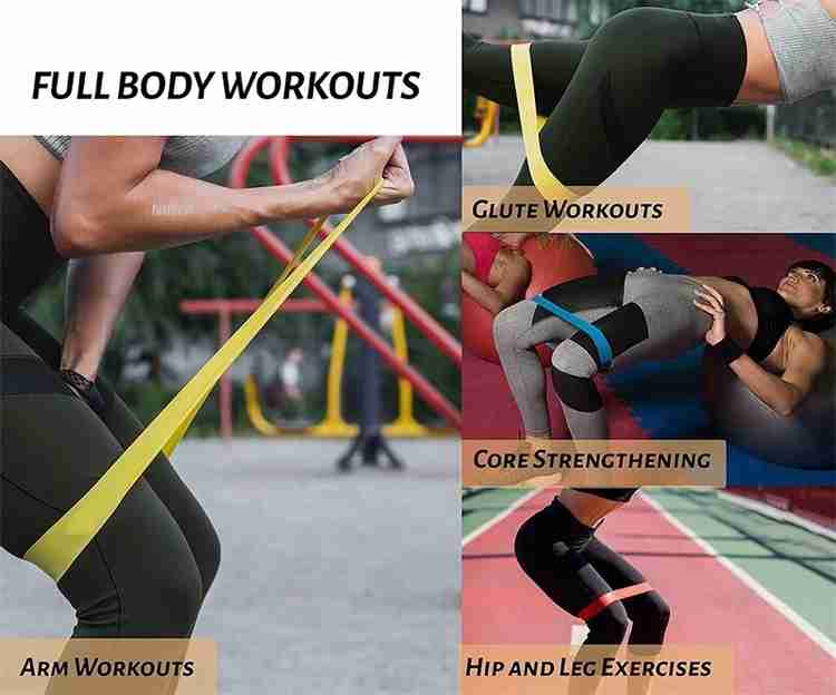 NIRVA Exercise Bands Set of 4 Exercise Loops Workout Bands for Leg Ankle Stretching Resistance Tube Buy NIRVA Exercise Bands Set of 4 Exercise Loops Workout Bands for Leg Ankle Stretching