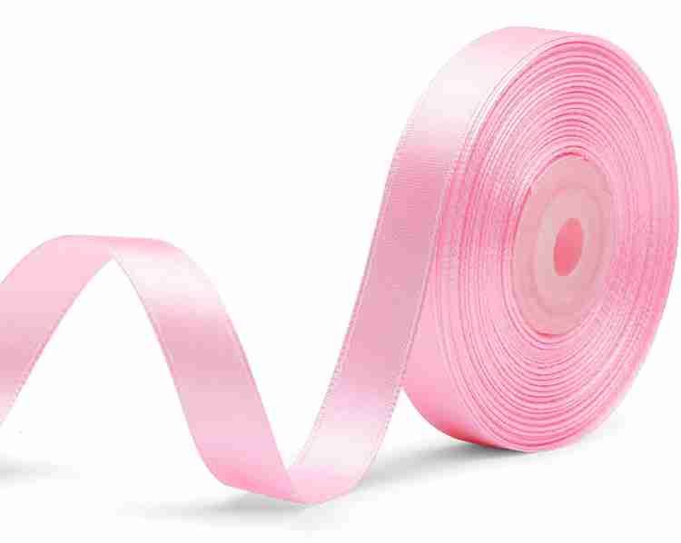 Baby pink satin ribbon sale