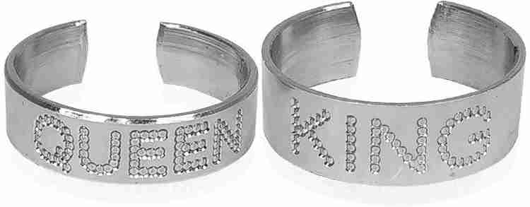 Stylewell CM7855 Couple Matching King Queen Name Engraved Design