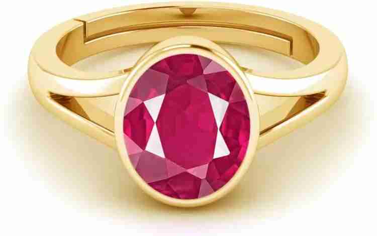 Single stone sales ruby ring