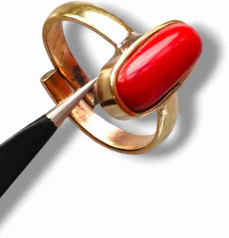 Vanishree World Capsule Shape Best Quality Munga Red coral Adjustable Rings For Men Women Brass Coral Ring Price in India Buy Vanishree World Capsule Shape Best Quality Munga Red coral Adjustable Ring...