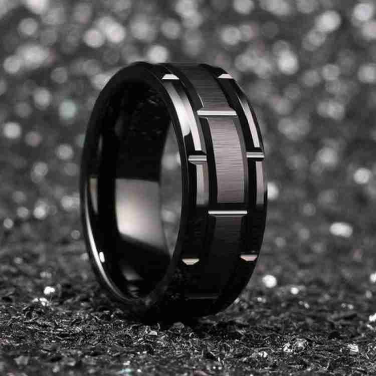 Mens black sale thumb ring