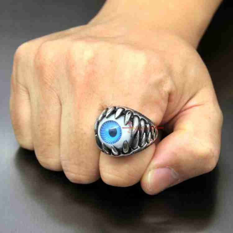 Mens evil clearance eye ring