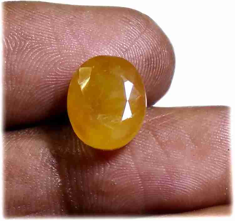 PRIYANSHU NAVRATN Natural 5.25 Ratti Yellow Sapphire Stone Lab Certified Pukhraj Gemstone Pukhraj Stone Sapphire Ring Price in India Buy PRIYANSHU NAVRATN Natural 5.25 Ratti Yellow Sapphire Stone Lab ...