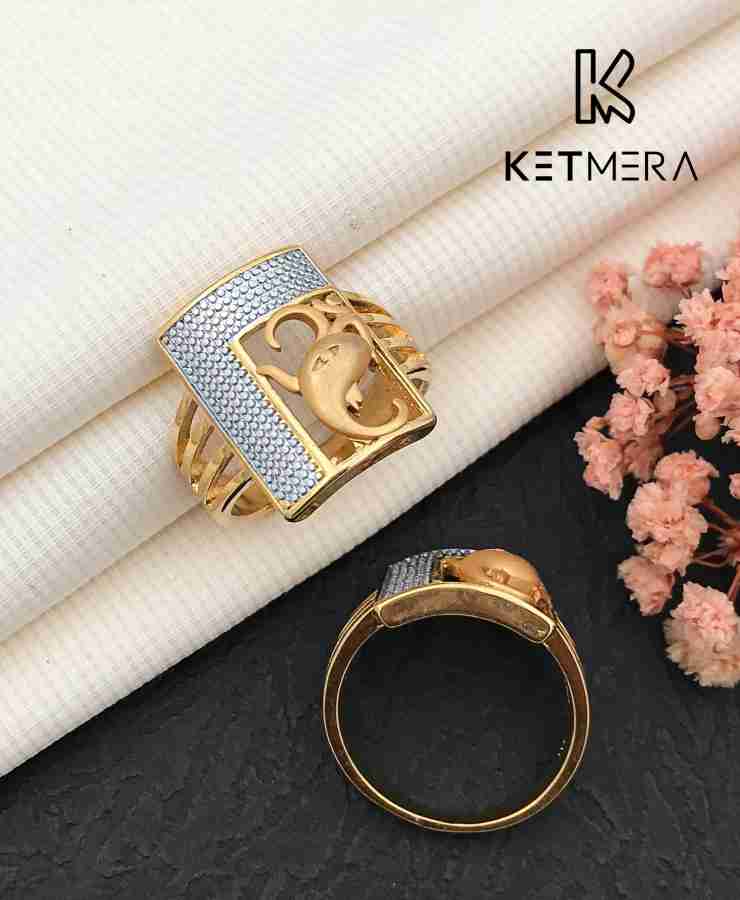 Gold plated deals ring online shopping