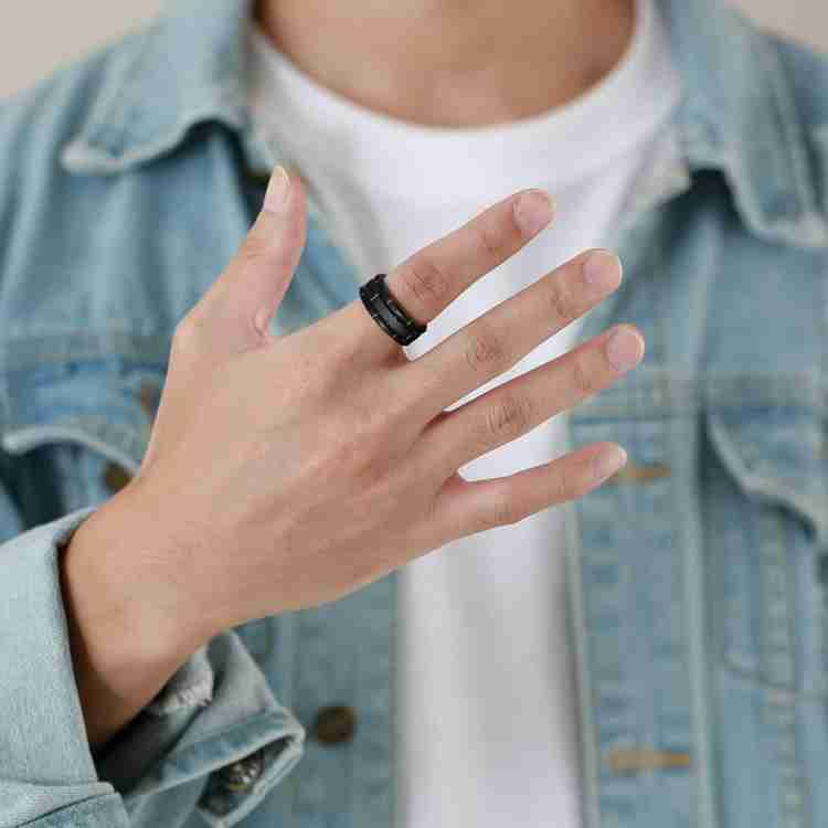 Black finger deals ring for men