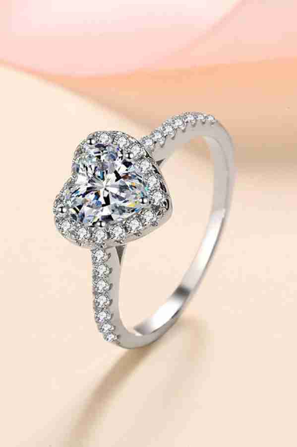 Heart shape shop diamond ring price