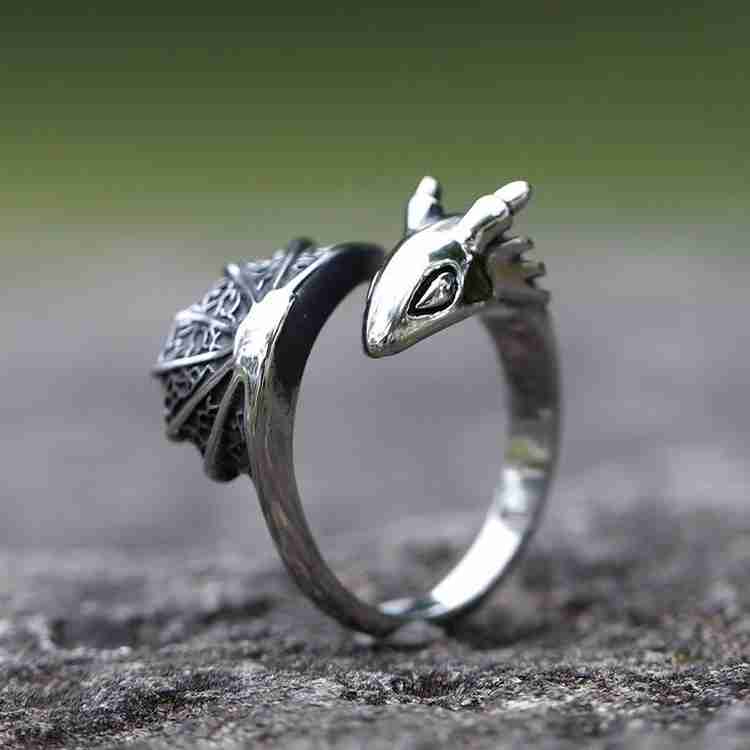 Stainless steel dragon ring sale