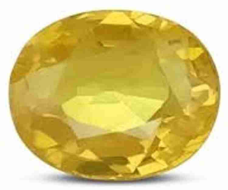 Cost of pukhraj stone deals 7.25 ratti