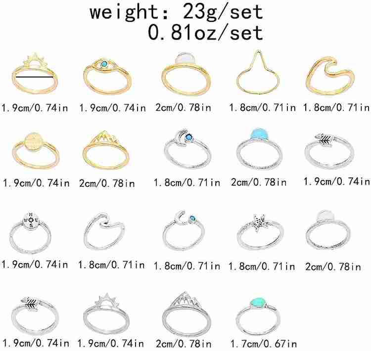 8 cm shop finger ring size
