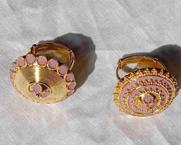 AP JEWELERS Silver Gold Plated Ring Price in India Buy AP