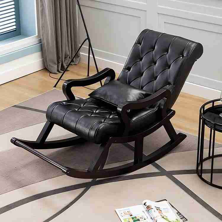 manzees Beautiful Rocking Chair Recliner Relaxation with Black