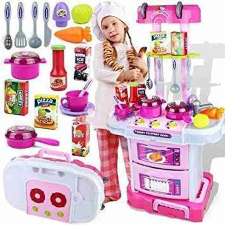 Kids kitchen outlet set for girls