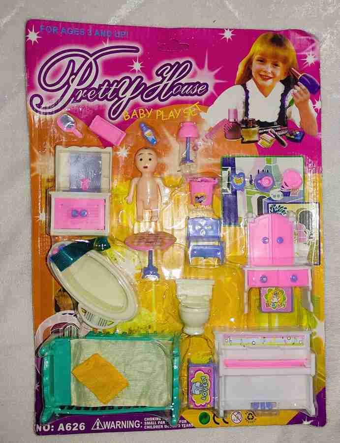 AKAY PRETTY HOUSE BABY PLAY SET FOR KIDS 18 PCS FULL