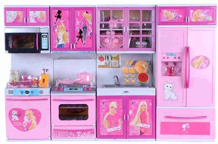 Barbie doll house kitchen set new arrivals