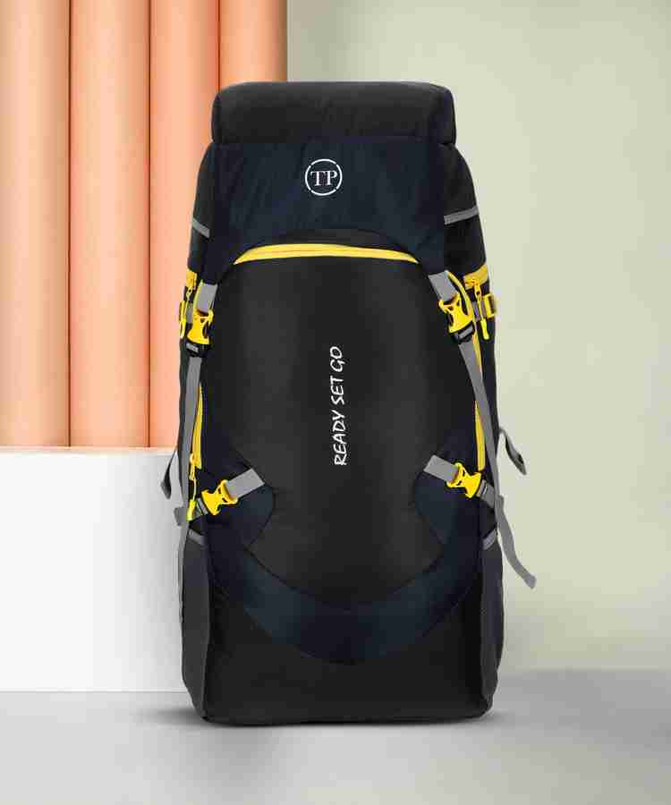 TRAVEL POINT Travel Bag For Waterproof Trekking Hiking Camping Outdoor Camps Luggage Bags Rucksack 65 L BLACK NAVY Price in India Flipkart