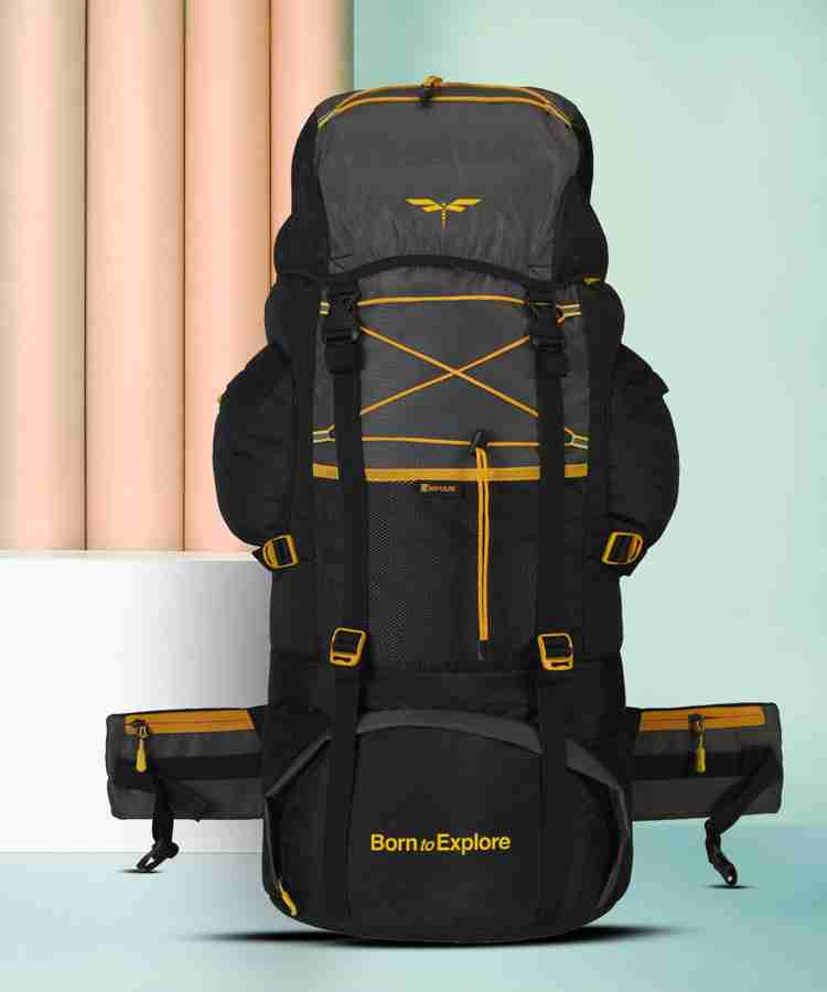 IMPULSE Rucksack bag travel bag for men tourist bag backpack for hiking trekking camping Rucksack 75 L Black Price in India Flipkart