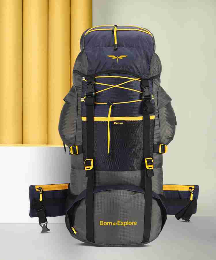 IMPULSE travel bag for men tourist backpack for hiking trekking camping Rucksack 75 L Grey Price in India Flipkart