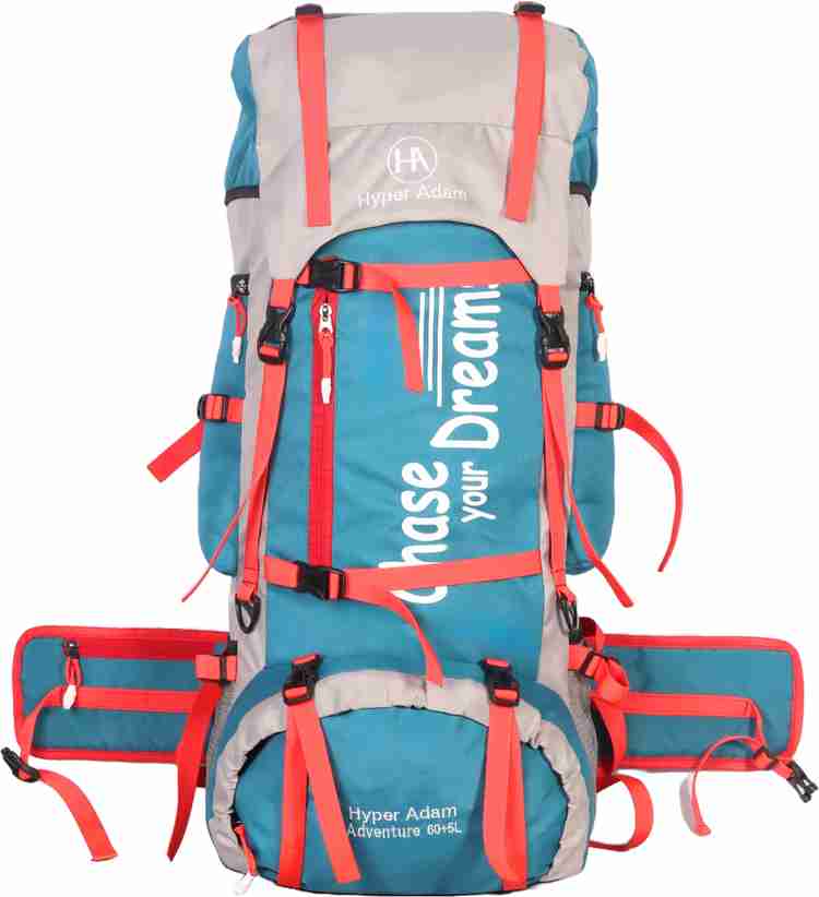 Hyper Adam TRAVEL BACKPACK FOR OUTDOOR SPORT HIKING TREKKING BAG CAMPING Rucksack 65 L Sea Green Price in India Flipkart