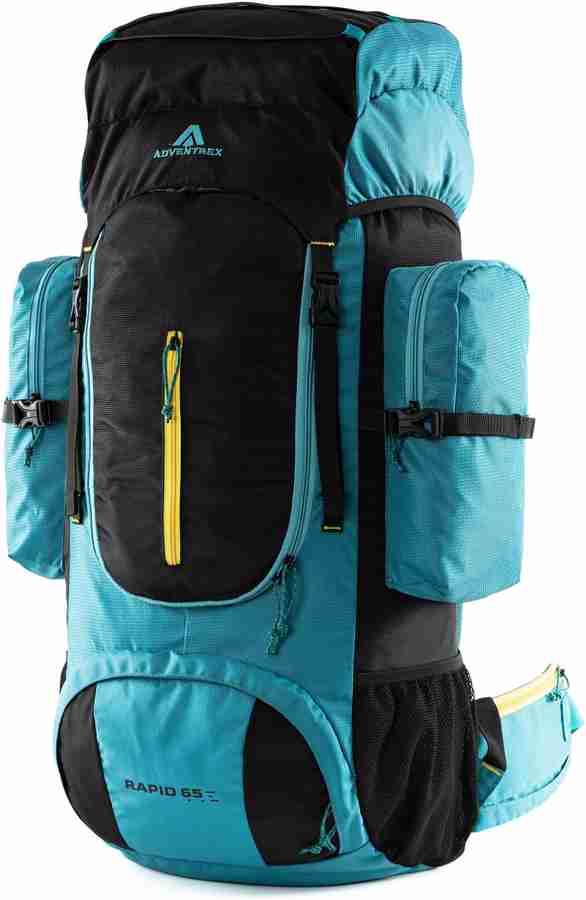 ADVENTREX Rapid 65 Litre Front Opening Rucksack for Travelling and Hiking Rucksack 65 L Sea Green Price in India Flipkart