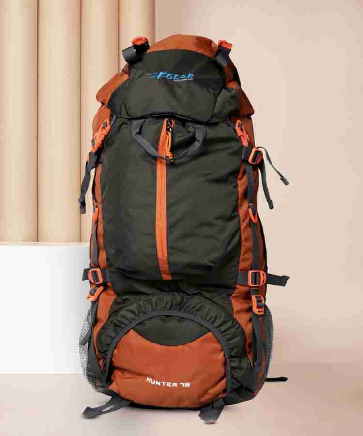 F GEAR Hunter Rucksack 75 L Orange Grey Price in India