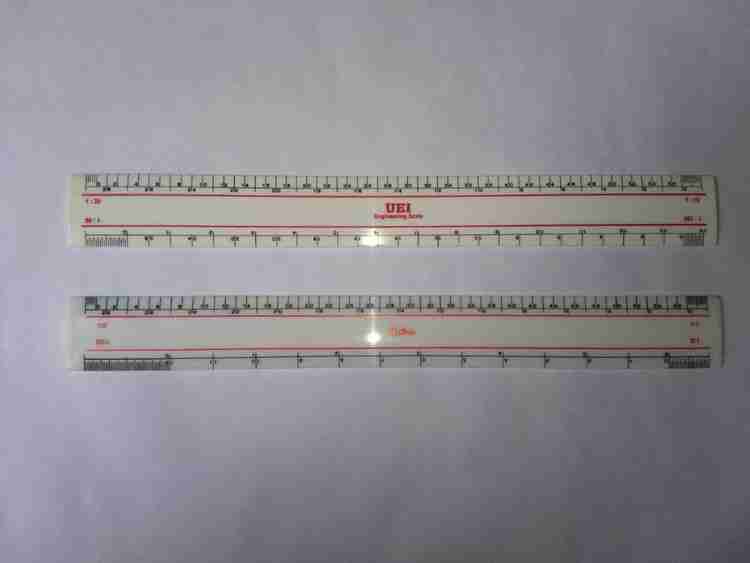 Flipkart UEI PROTACTOR CIRCULAR 5 INCH METRIC SCALE ACRYLIC SCALE 12 INCH PACK OF 3 Ruler