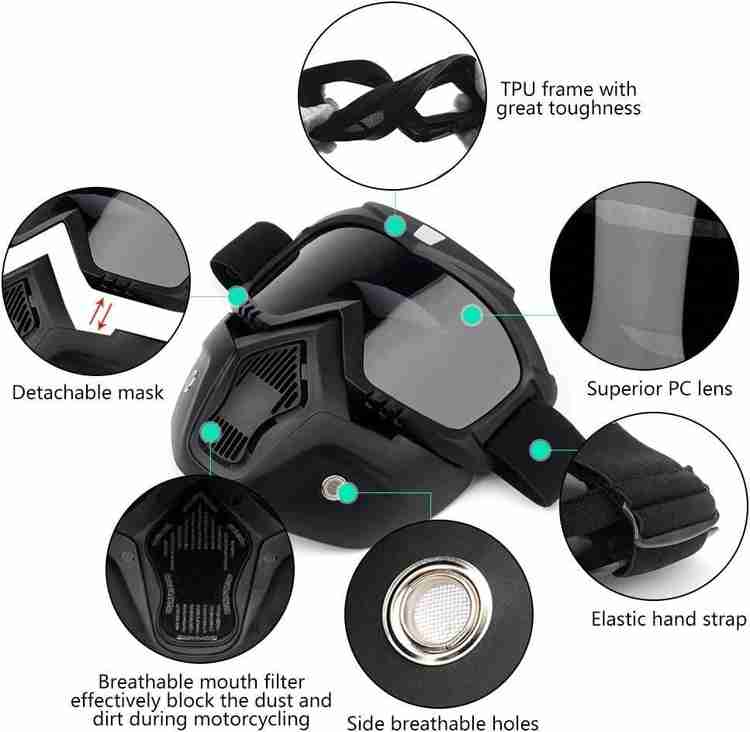 BRYGHT Protective Colorful Bike Riding Face Mask Face Shield Motorcycle Goggles BY191 UV Protective Face Eyewear Soft Foam Padded Cycling Bike Blowtorch Laboratory Power Tool Welding Wood working Safe...