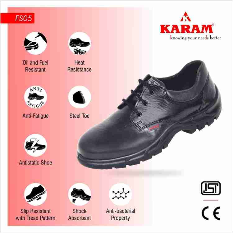 Karam safety shoes flipkart sales
