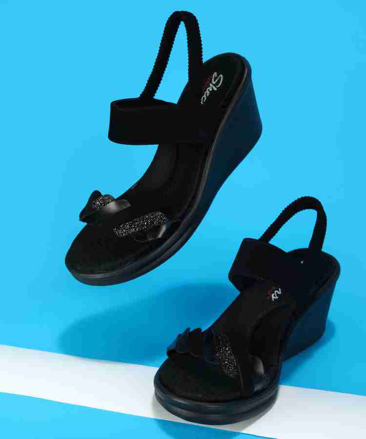 Skechers 2024 black wedge