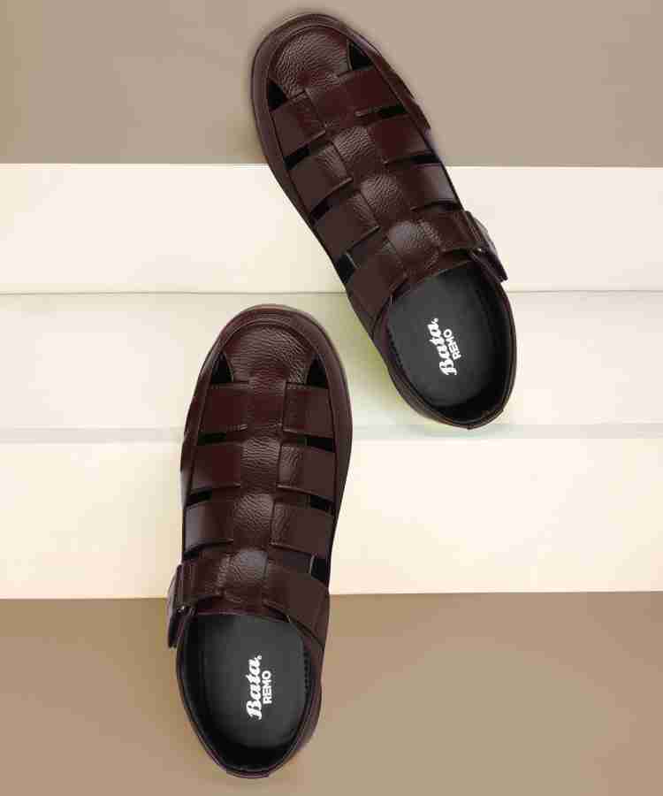 Bata men brown sandals online