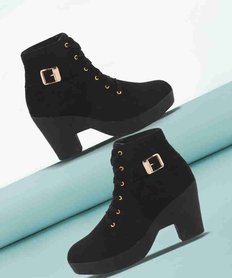 Black heel shoes for shops girl