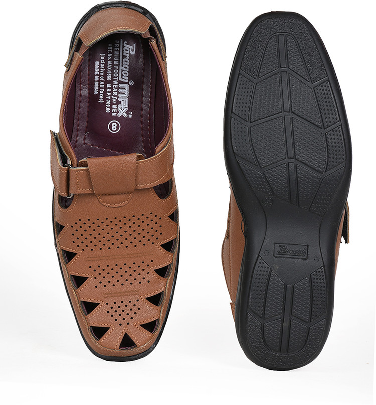 paragon max men's brown sandals