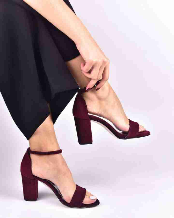 Maroon hot sale heels uk