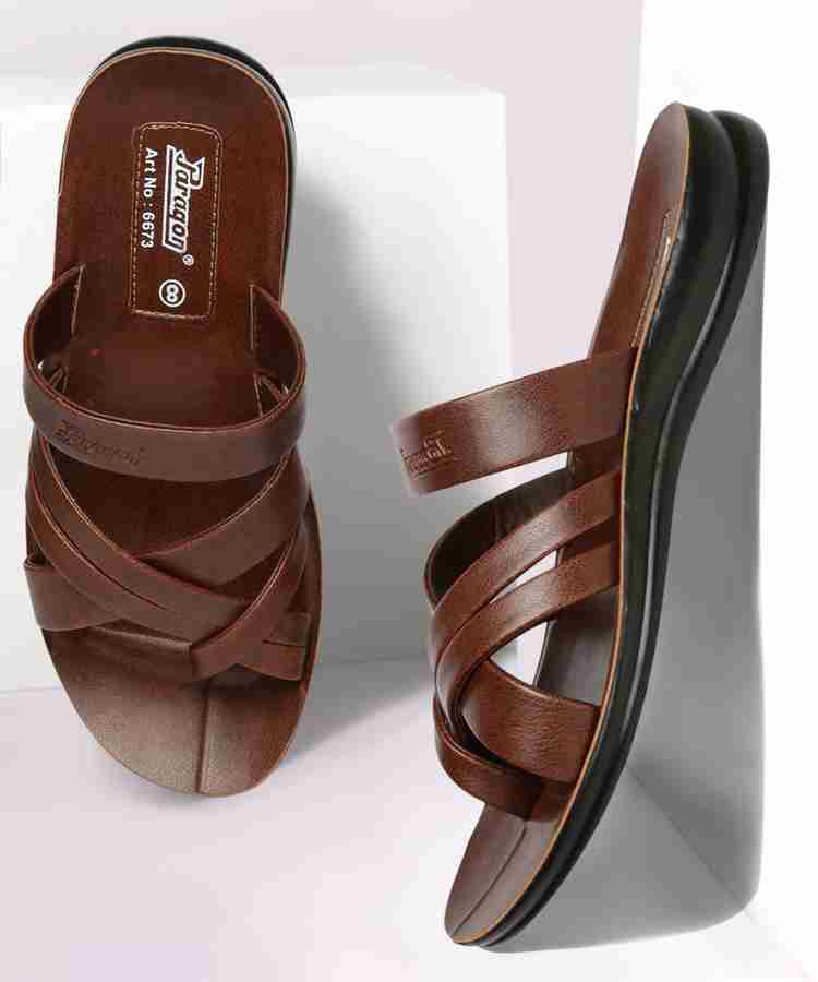 Paragon Men Brown Sandals Buy Paragon Men Brown Sandals Online