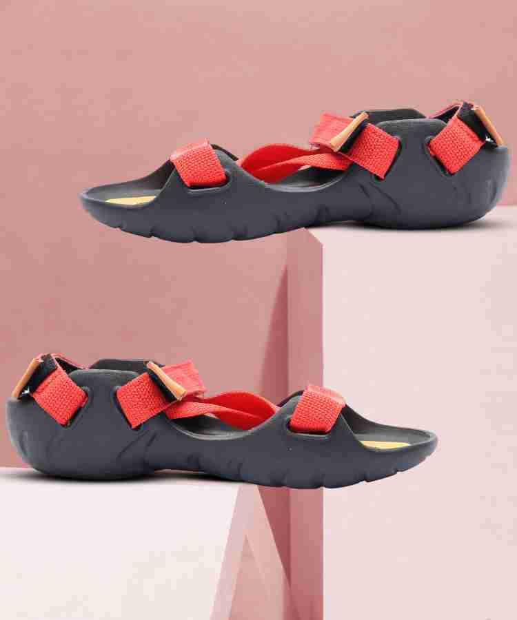 Red sales orange sandals