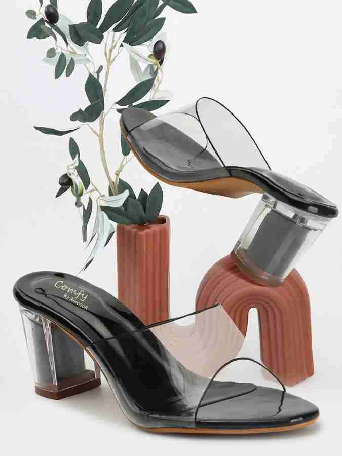 Comfy By Aerosoft Women Black Heels Buy Comfy By Aerosoft Women