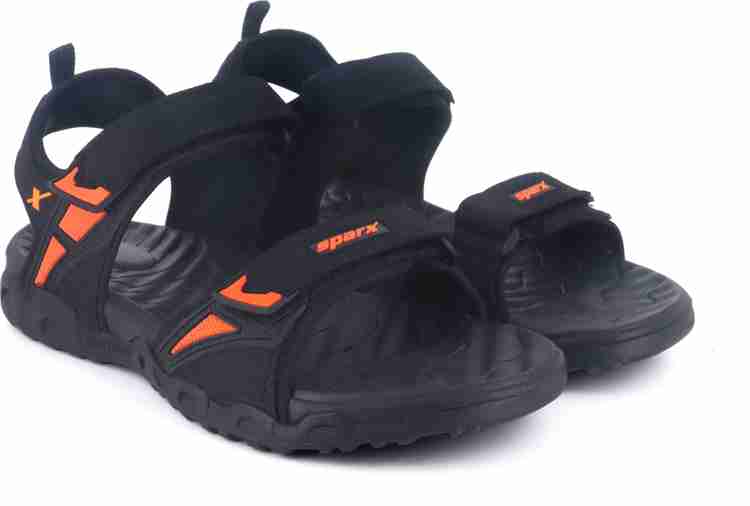 Sparx black sandals price top