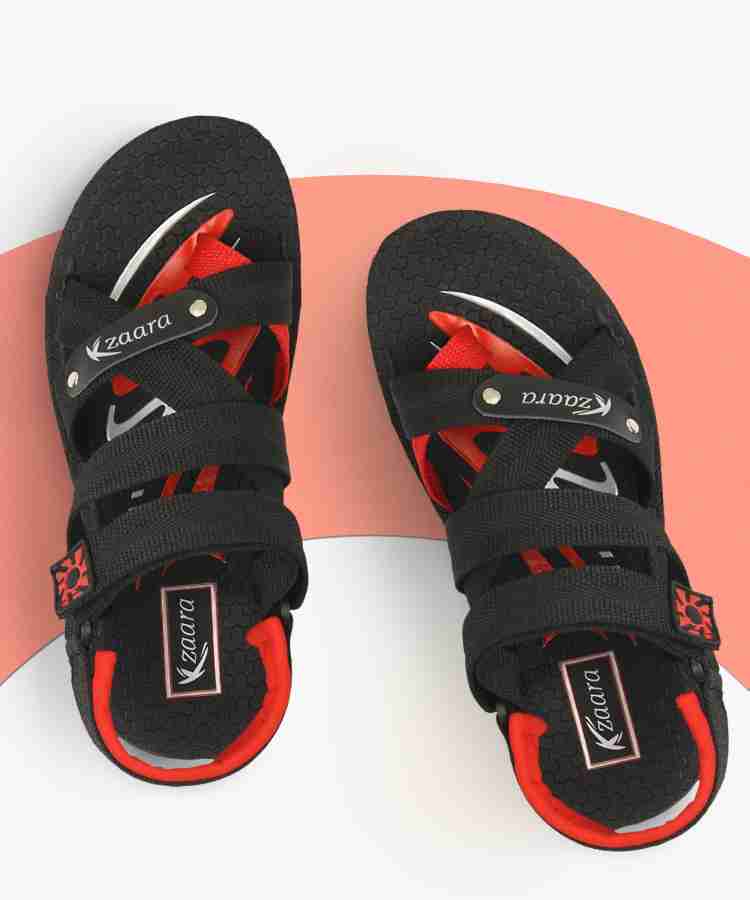 Kzaara Men Red Sports Sandals