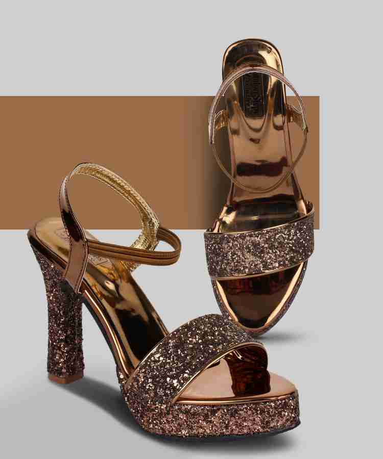 Copper color outlet heels