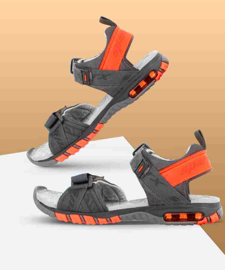 Sparx sandals sale grey and orange