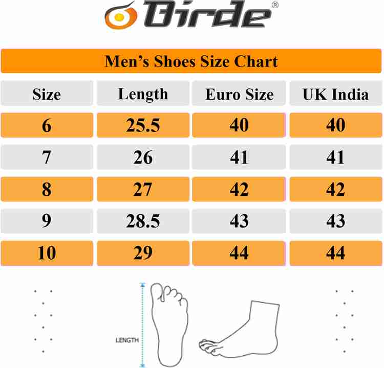 Unisex shoe hot sale size chart