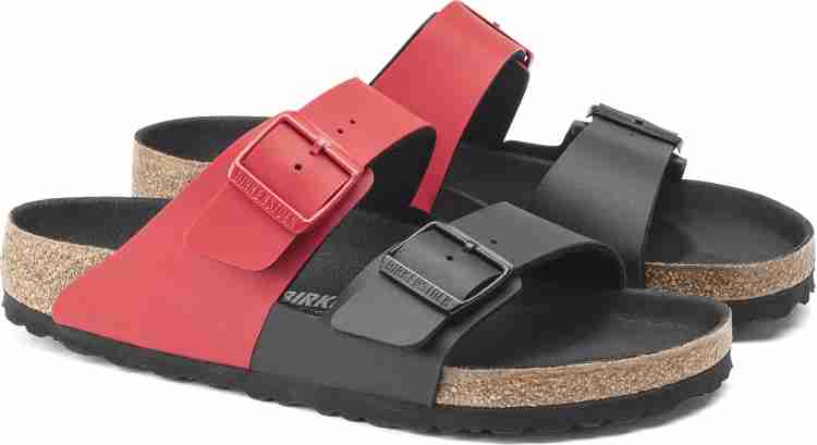 Black and 2025 red birkenstocks