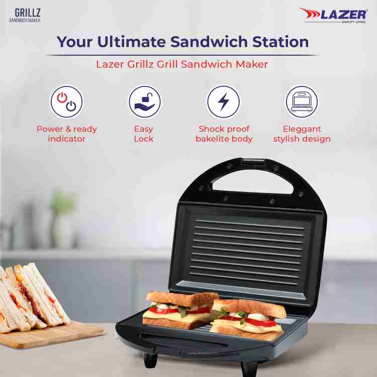 Lazer GRILLZ 750 W Sandwich Maker Grill