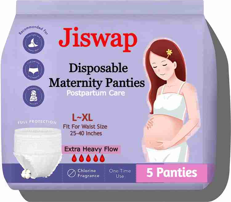 Jiswap Maternity Disposable Panties, Heavy Flow Period Protection