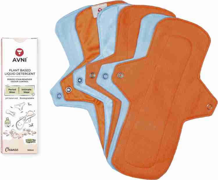 Fluff Reusable Cloth Panty Liners + Stain Removing Detergent