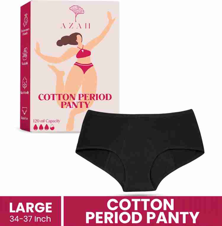 AZAH Cotton Period Panties for Women, Reusable