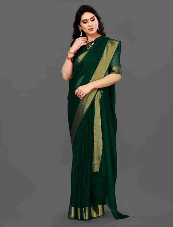 Chiffon sarees online flipkart clearance