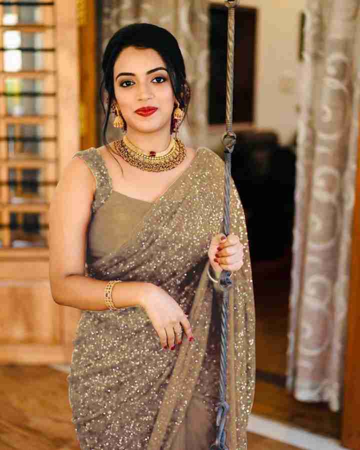 Buy BOONGLAOOWEAR Embellished Daily Wear Georgette Gold Sarees Online Best Price In India Flipkart